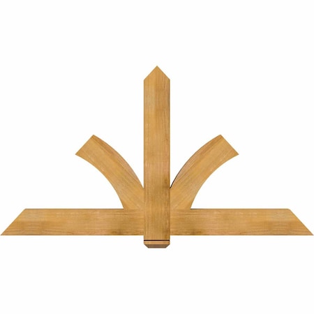 Ekena Millwork Redmond Rough Sawn Timber Gable Bracket, Western Red Cedar, 72"W x 39"H x 4"D x 6"F, 13/12 Pitch GBW072X39X0406RED00RWR